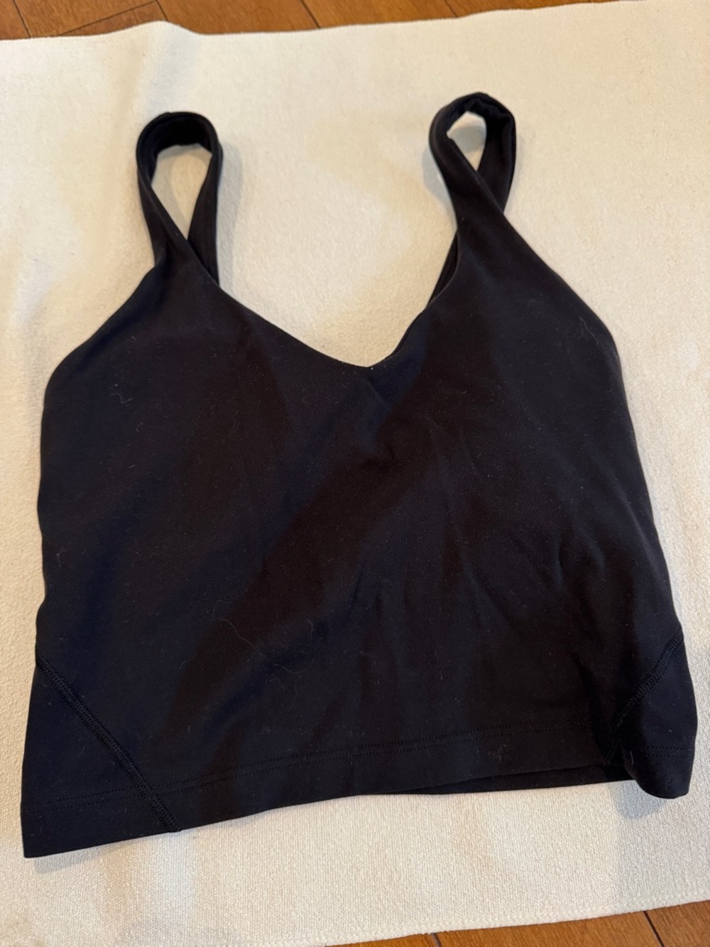 lululemon athletica Black V‑Neck Seamless Sports Bra